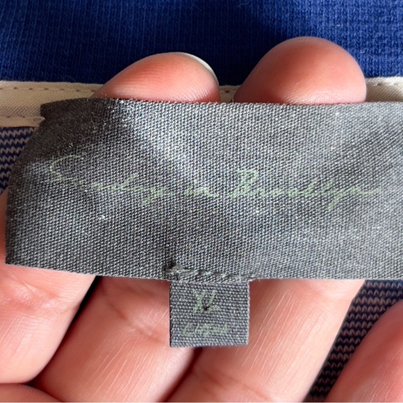 Anthropologie Sunday in Brooklyn Collared Structured nautical Crop Top Sz XL - Picture 7 of 7